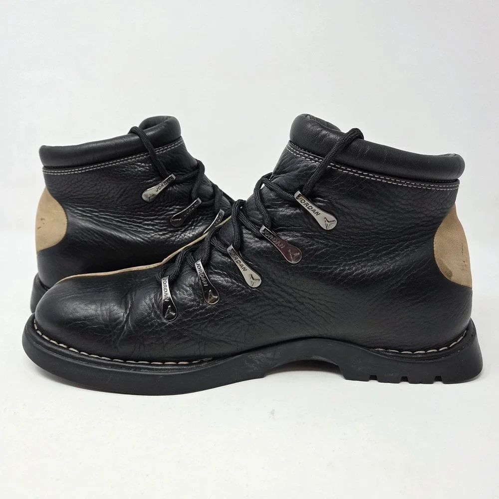Vintage 2002 Nike Air Jordan Jumpman Two 3 Profiler Ankle Leather Boots Size 10